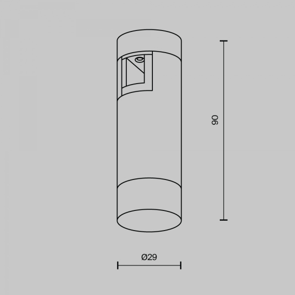 Трековый светильник Maytoni Technical TR145-1-3W4K-W-PT