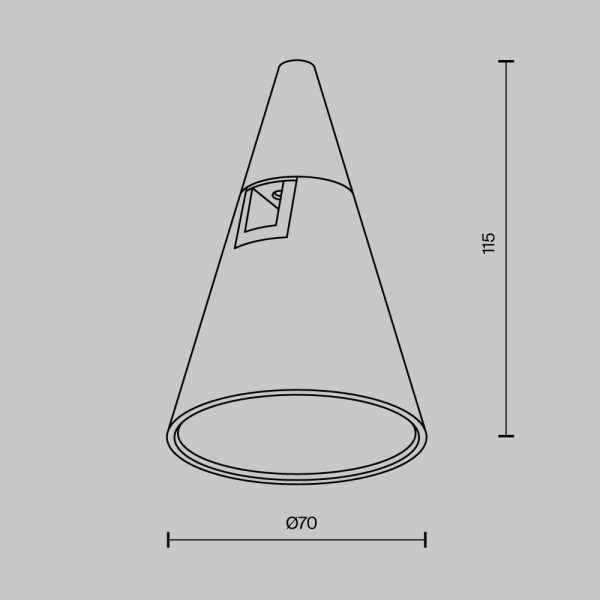 Трековый светильник Maytoni Technical TR146-1-5W3K-PT
