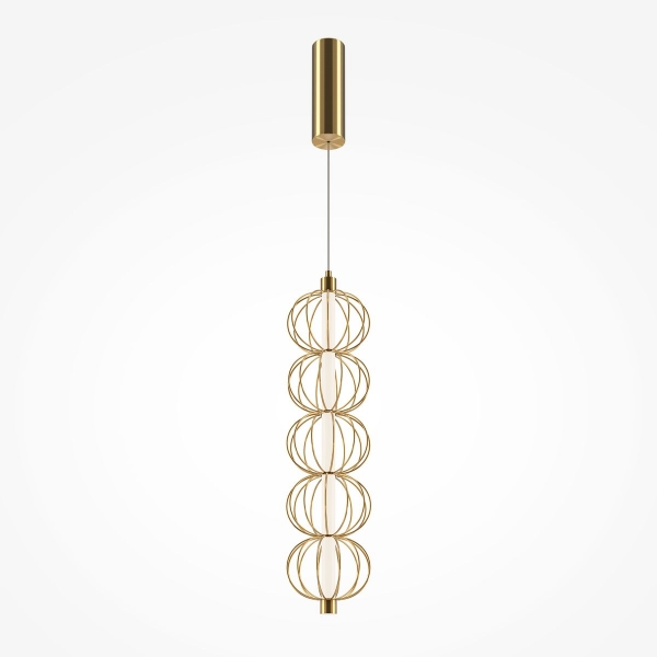 Подвесной светодиодный светильник Maytoni Golden Cage MOD216PL-L10G3K