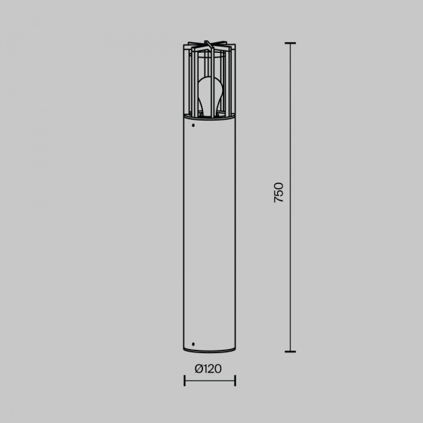 Уличный светильник Maytoni Barrel O453FL-01GF