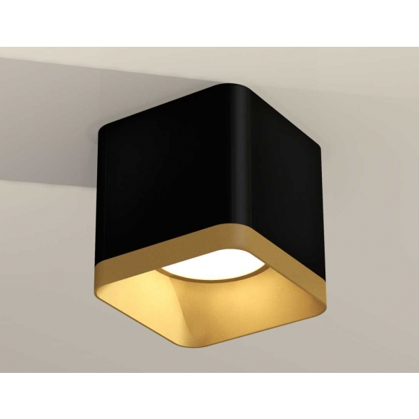 Комплект накладного светильника Ambrella light Techno Spot XS7806004 SBK/SGD черный песок/золото песок (C7806, N7704)