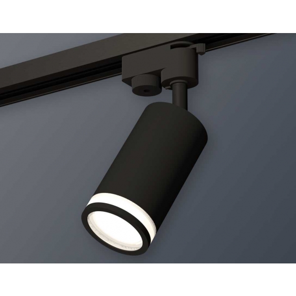 Комплект трекового светильника Ambrella light Track System XT6323101 SBK/FR черный песок/белый матовый (A2521, C6323, N6221)