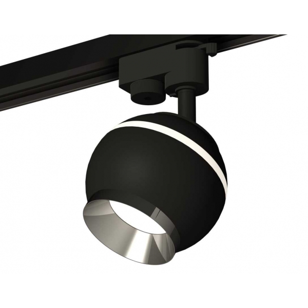 Комплект трекового светильника Ambrella light Track System XT1102003 SBK/PSL черный песок/серебро полированное (A2521, C1102, N7032)