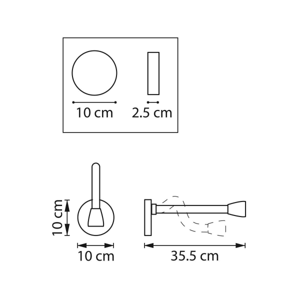 Бра (лампа для чтения) Muro III Lightstar 808631