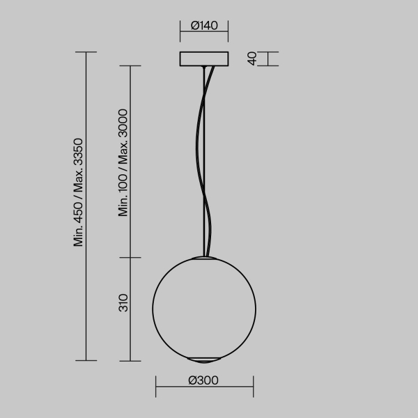 Подвесной светильник Maytoni MOD397PL-L15CH3K