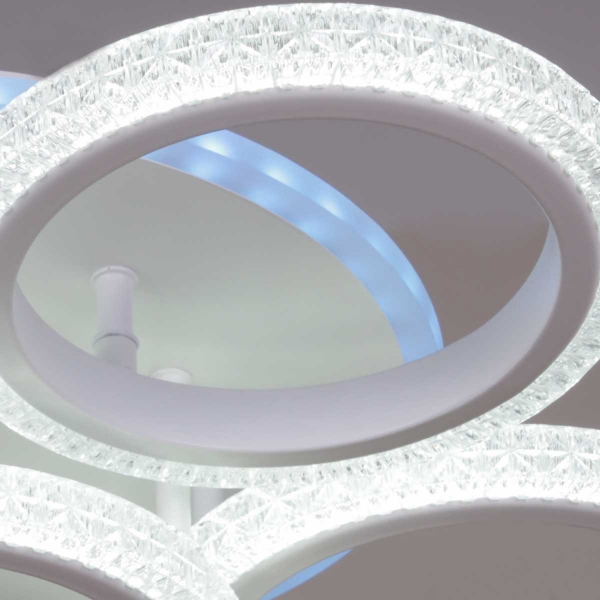 Светильник потолочный Reluce 06333-0.3-4+4A WH (RGB)