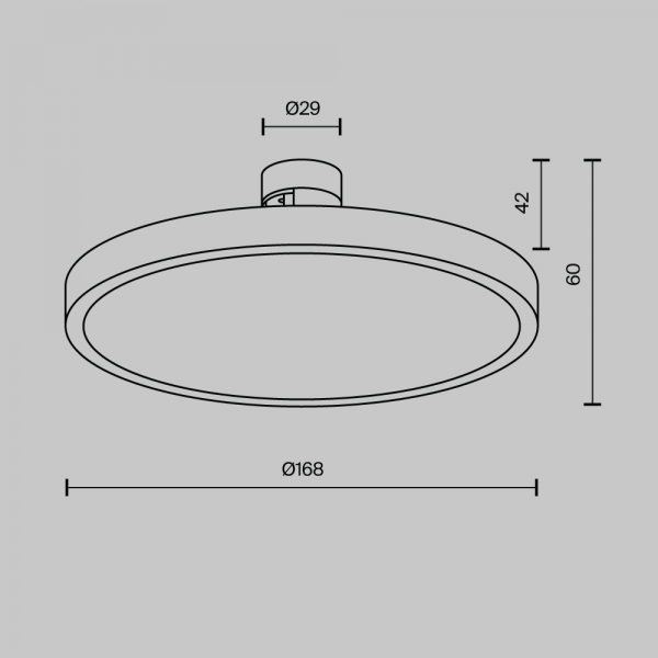 Трековый светильник Maytoni Technical TR153-1-10W3K-B