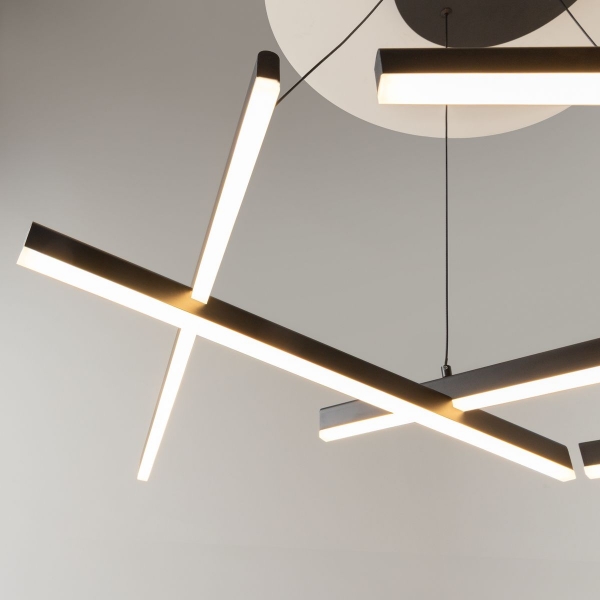 Подвесной светодиодный светильник Maytoni Line MOD016PL-L80BK