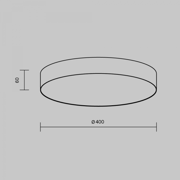 Потолочный светодиодный светильник Maytoni Technical Zon C032CL-45W3K-RD-W