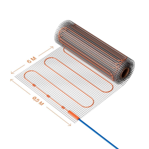 Нагревательный мат Voltum 150 Вт/м 6 м 3 м2 VLT01-150-3.0