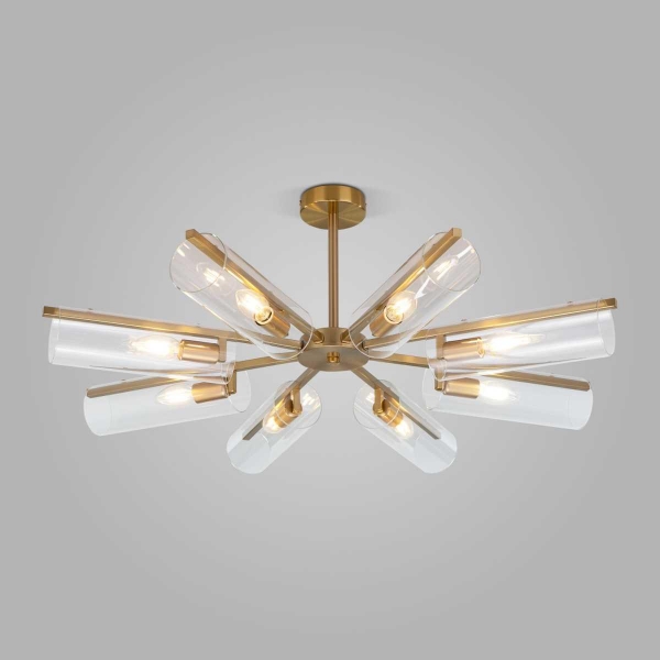 Потолочная люстра Eurosvet Trompeta 70144/8 латунь