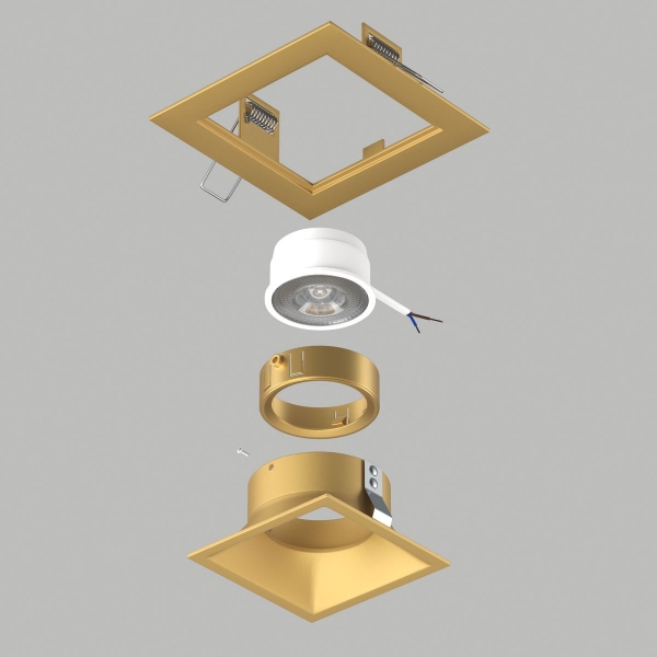 Комплект со светильником Lightstar Domino Quadro (214513+214503+214003) D51303GMOD