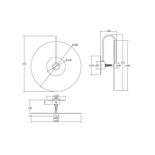 Настенный светильник Maytoni Mare MOD305WL-01CH