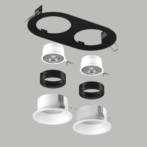 Комплект со светильником Lightstar Domino Round (214657+214606+214606+214007+214007) D6570606BMOD