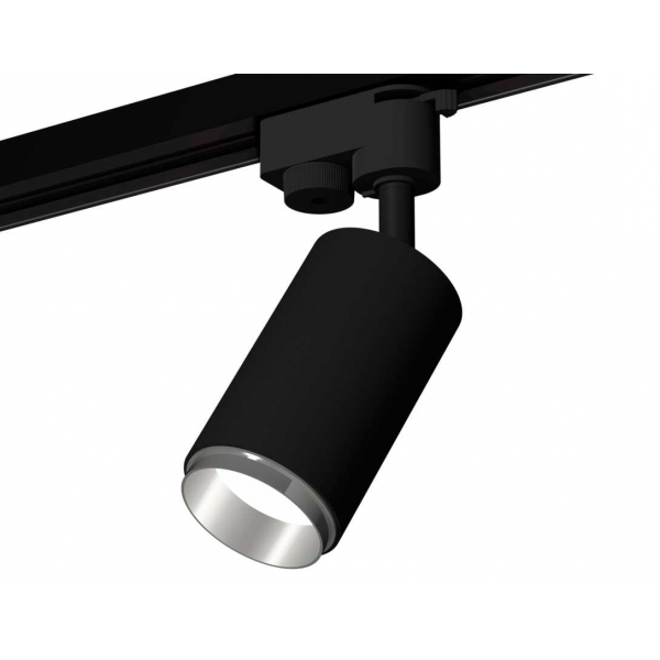 Комплект трекового светильника Ambrella light Track System XT6323042 SBK/PSL черный песок/серебро полированное (A2521, C6323, N6122)