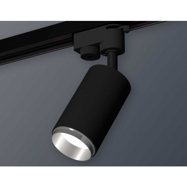 Комплект трекового светильника Ambrella light Track System XT6323042 SBK/PSL черный песок/серебро полированное (A2521, C6323, N6122)