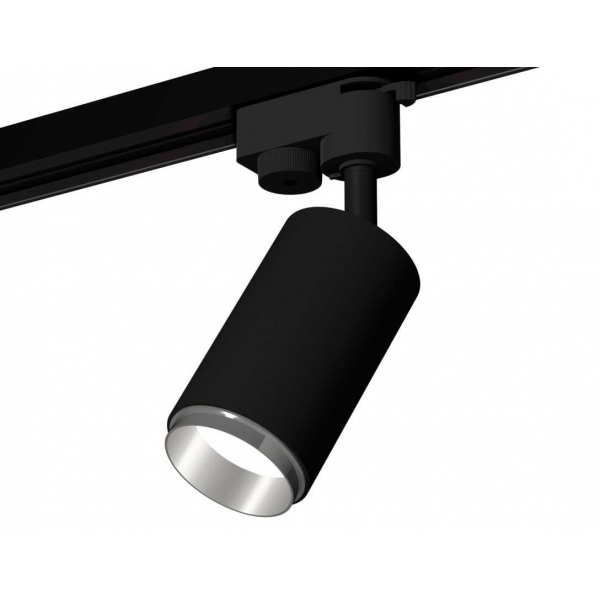 Комплект трекового светильника Ambrella light Track System XT6323042 SBK/PSL черный песок/серебро полированное (A2521, C6323, N6122)