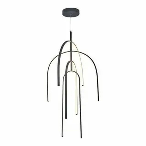 Люстра подвесная Alfa Light F3924-61 BK 95W ?80*H12 0