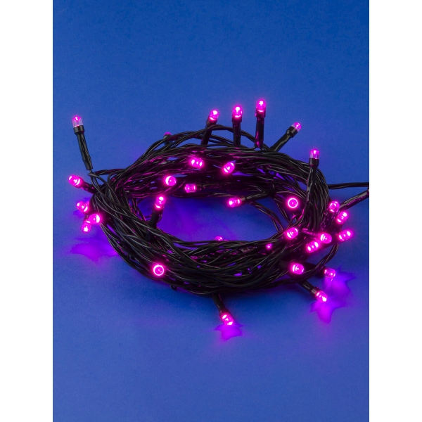 Светодиодная гирлянда Uniel 220V розовый ULD-S0500-050/DGA Pink IP20 UL-00007306