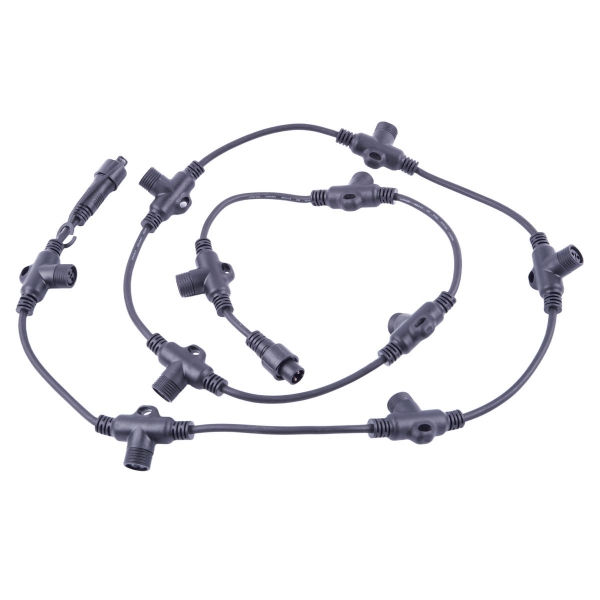 Провод-шина для гирлянд Uniel UCX-F90 T10/2M/BK UL-00013219