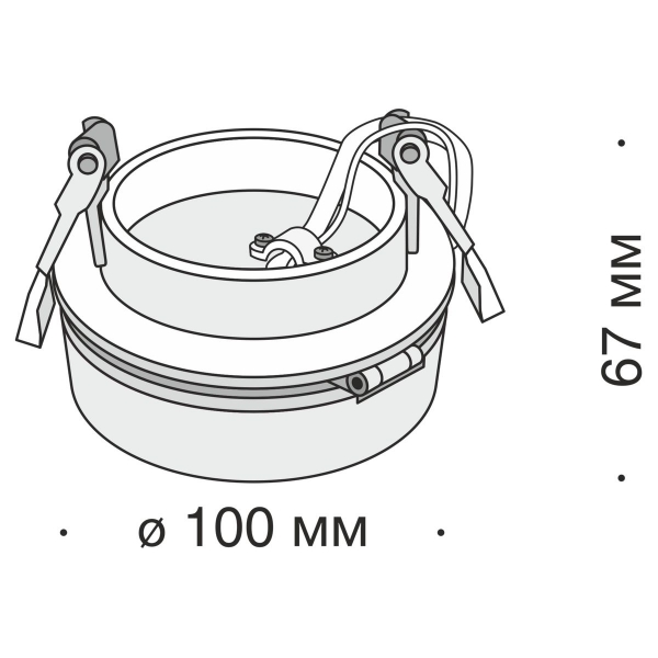 Встраиваемый светодиодный спот Maytoni Technical Magic DL2003-L12B4K