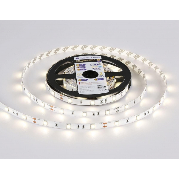 Светодиодная лента Ambrella Light 7,2W/m 30LED/m 5050SMD дневной белый 5M GS1802