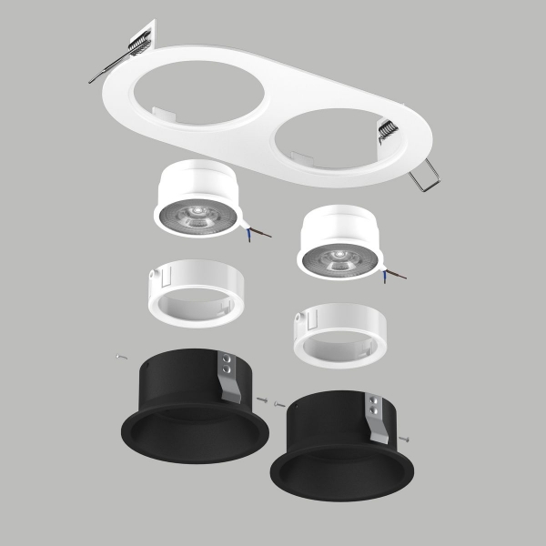 Комплект со светильником Lightstar Domino Round (214656+214607+214607+214006+214006) D6560707WMOD