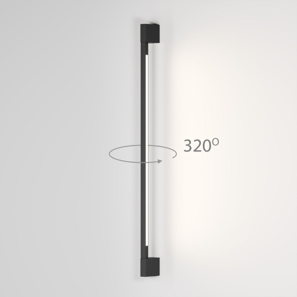 Уличный настенный светодиодный cветильник Elektrostandard Argos 35122/D черный a069746