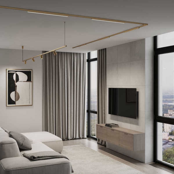 Трековый светильник Elektrostandard Brass Line a071847