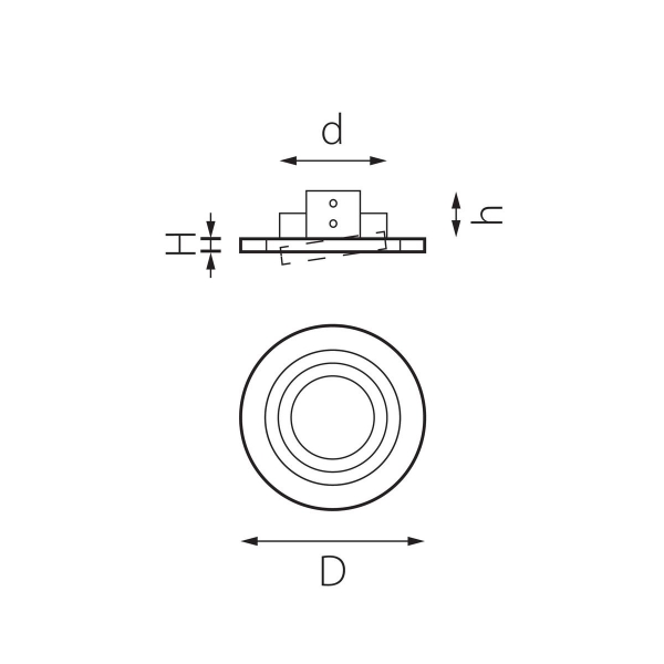 Комплект из светильника и рамки Lightstar Intero 16 (217617+217607) i61707