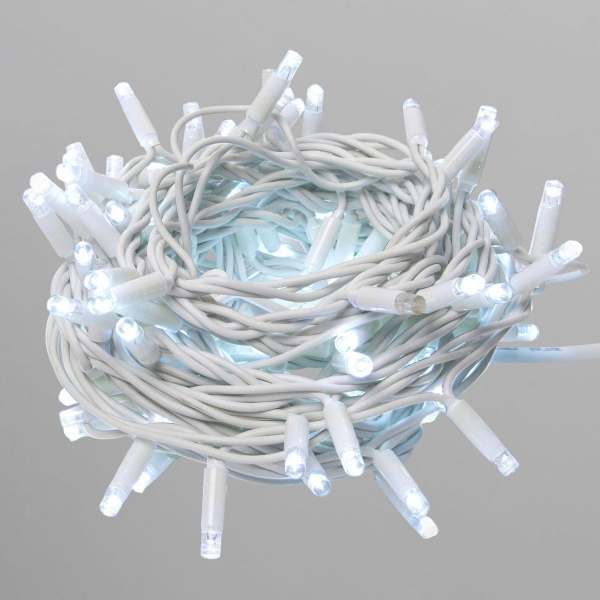 Светодиодная гирлянда Uniel без вилки белый ULD-F90PRO S10M-100/TWK WH UL-00013211
