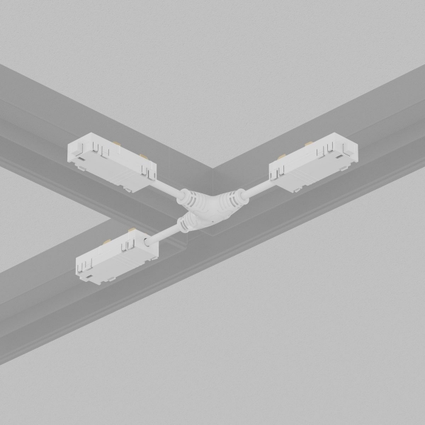 Коннектор Т-образный гибкий Denkirs Smart Hide TR2115-WH