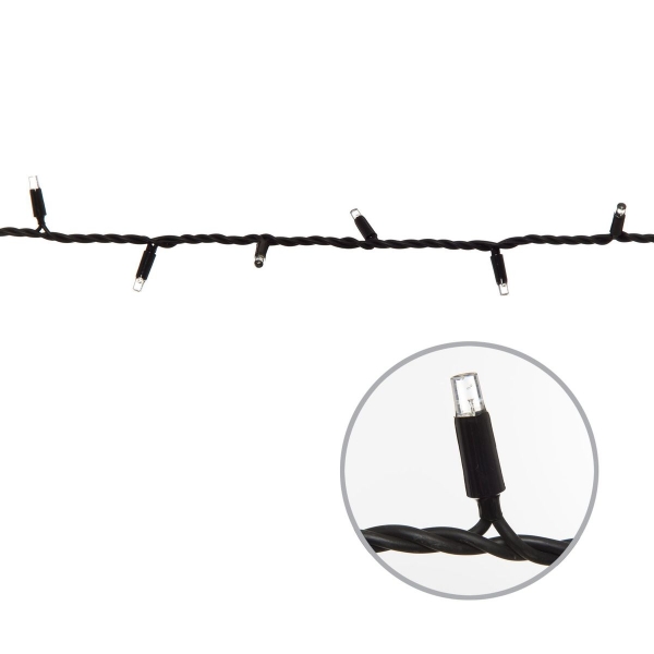 Светодиодная гирлянда Uniel без вилки теплый белый ULD-F90PRO S10M-100/TBK WW UL-00013333