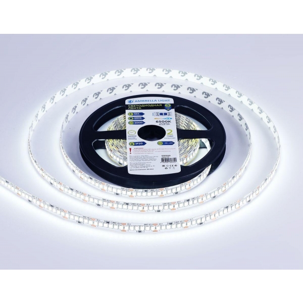 Светодиодная лента Ambrella Light 19,2W/m 240LED/m 2835SMD холодный белый 5M GS1503