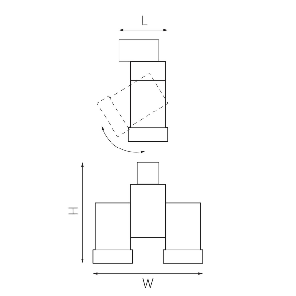 Комплект с трековым светильником Lightstar Illumo X2 (592027+051037) A1T051037