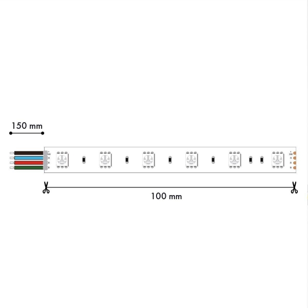 Светодиодная лента Favourite 12W/m 60LED/m 5050SMD RGB 5M 2001-71220