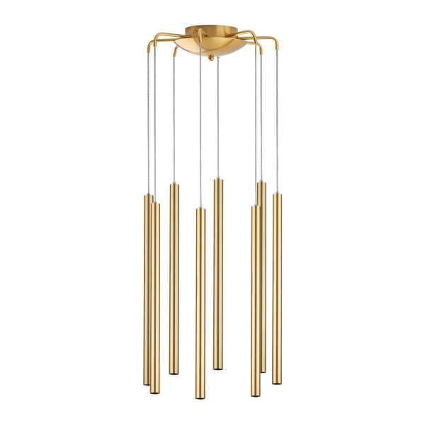 Комплект с подвесной люстрой Lightstar Tubo (574733+747233 (8шт) L8T747233