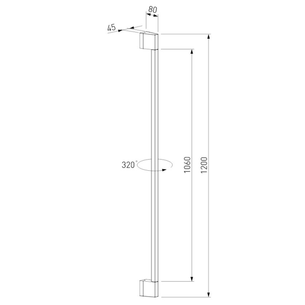 Уличный настенный светодиодный cветильник Elektrostandard Argos 35121/D черный a069887