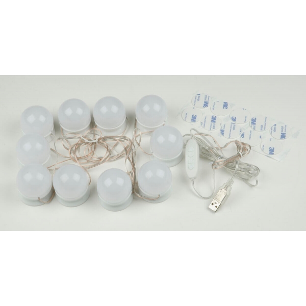 Подсветка для зеркал Uniel Backstage белый ULM-F50-8W/SW/10/Dim IP20 White UL-00006857