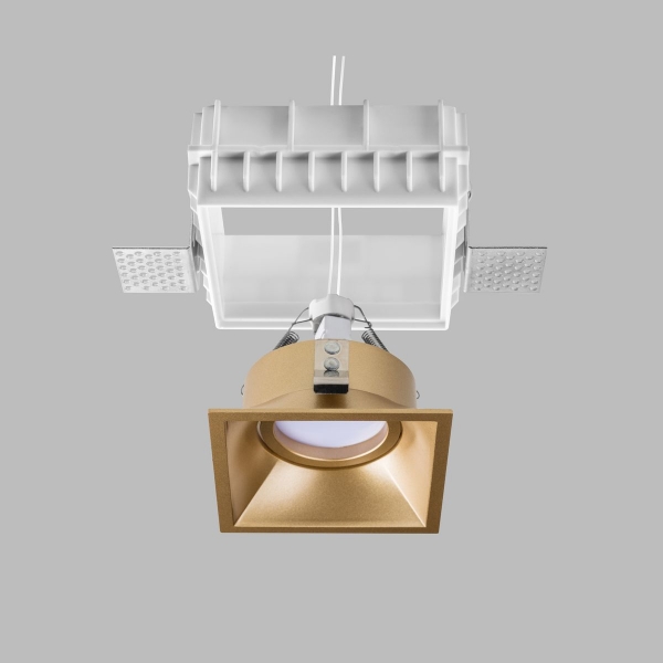 Комплект из светильника и рамки Lightstar Domino Quad (214510+214503) G214503