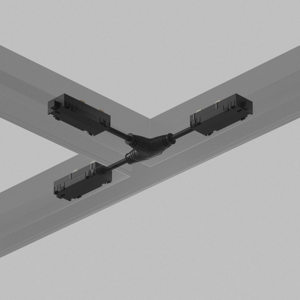 Коннектор Т-образный Denkirs Smart Hide TR2115-BK