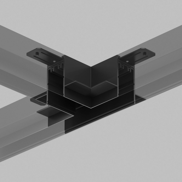 Коннектор Т-образный Denkirs Smart Hide TR2113-BK