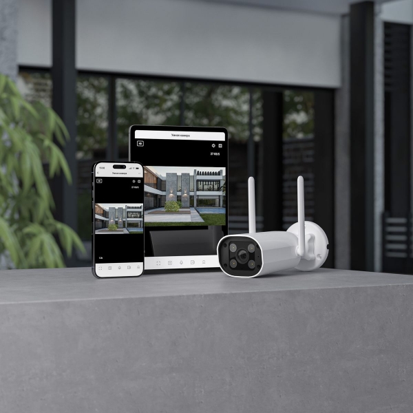 Умная видеокамера белая IP65 Elektrostandard 76500/01 a069150