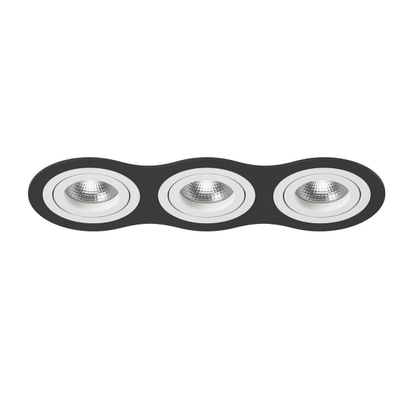 Комплект из светильника и рамки Lightstar Intero 16 (217637+217606+217606+217606) i637060606