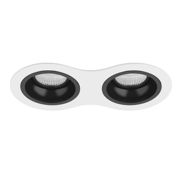 Комплект из светильников и рамки Lightstar Domino Round (214626+214607+214607) D6260707