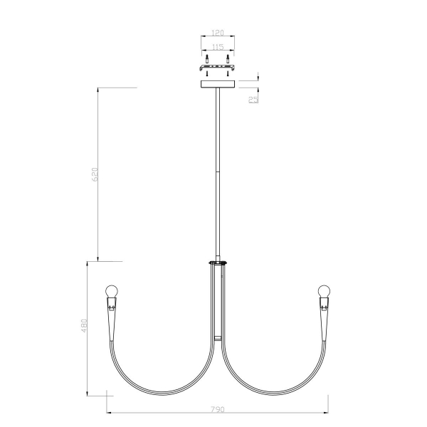 Подвесная люстра Freya Branches FR5253PL-08BS