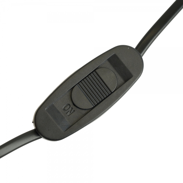 Сетевой шнур с выключателем, 230V 1,9м черный, KF-HK-1-2