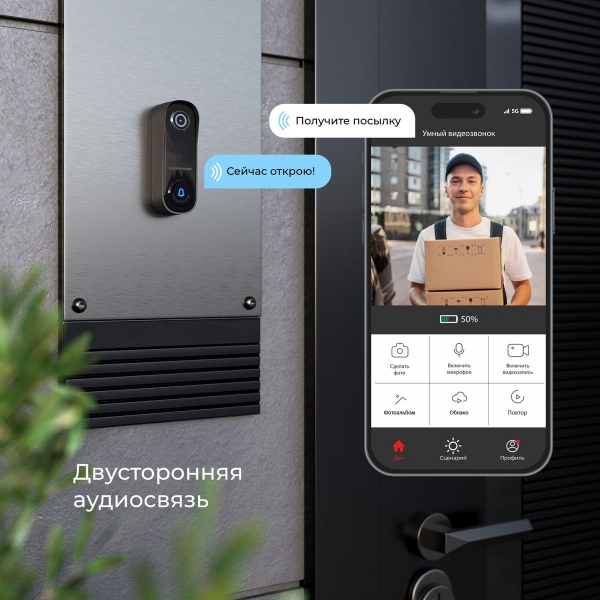 Видеозвонок Elektrostandard (Умный дом) 76105/00 белый a069488