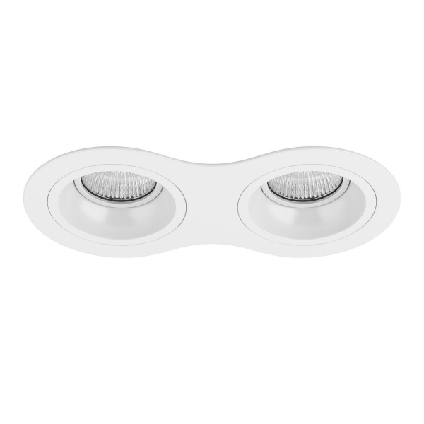 Комплект из светильников и рамки Lightstar Domino Round (214626+214606+214606) D6260606