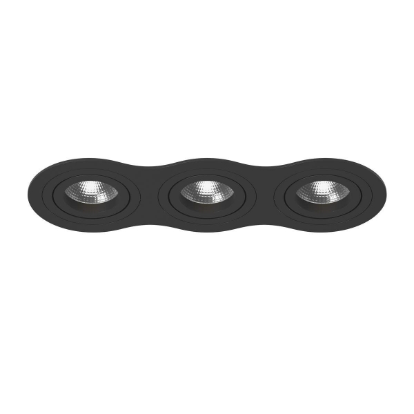 Комплект из светильника и рамки Lightstar Intero 16 (217637+217607+217607+217607) i637070707